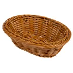 image of GET WB-1503-HY Clipper Mill Polyweave Basket, 9" x 6-3/4" x 2-1/2", Beige Polypropylene, BPA Free