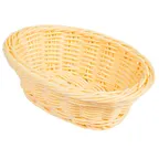 image of GET WB-1504-N Clipper Mill Basket, Oval, 9-1/4" x 6-3/4" x 3-1/4" H, Natural BPA‑Free Polypropylene