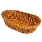 image of GET WB-1505-HY Clipper Basket, 11-3/4" x 8" x 3" Oval, Beige, BPA‑Free, Dishwasher Safe, Polypropylene