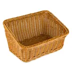 image of GET WB-1510-HY Basket, 9.25" x 13" x 4" & 7"H, Dishwasher Safe, BPA-Free Polypropylene, Honey