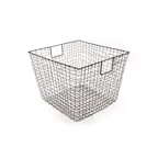 image of GET WB-302-MG Urban Renewal Breeze Basket, 19" x 14" H, Square, Powder Coated Iron, Metal Grey