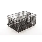image of GET WB-306-MG Renewal Breeze Condiment Basket, 10" x 6-9/10" x 9" H, Powder-Coated Iron, Metal Grey