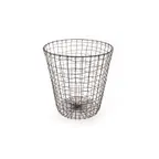 image of GET WB-312-MG Urban Renewal Breeze Basket, 15-3/4" x 18" H, Round, Metal Grey, Powder Coated Iron