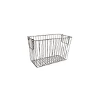 image of GET WB-313-MG Breeze Basket, 14-1/2" x 7-1/4" x 9-1/4" H, Rectangular Metal Grey Iron, Powder Coated