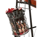 image of GET WB-55-MG Urban Renewal Wire Basket, 4-1/2" Dia. x 5-1/2"H, Round, Metal Gray