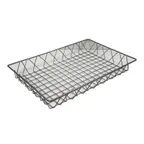image of GET WB-953-SV Urban Renewal POP Pastry Basket, 18" x 12" x 2" Rectangular Metal Silver Wire