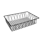 image of GET WB-954-BK Clipper Mill Pop Pastry Basket, 18" x 12" x 4"H, Rectangular Wire, Metal, Black