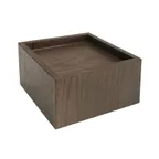 image of GET WB-955-GA Urban Renewal Dispenser Riser, 9-1/2" x 9-1/2" x 5" H, Wood, Gray Ash, DISP-3