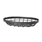 image of GET WB-961-MG Vector Food Serving Basket, 9" x 6" x 1 3/4", Oval, Wire, Metal Gray