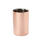 image of GET WC-55-WCPR/SS Wine Cooler – 1 Bottle, 5" Dia × 7-1/2" H, 16 oz. Rim, Insulated Copper SS, Wood