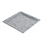image of GET WDR105 Wonder Tray – 6" x 6" Square Melamine, Terrazzo Moonstone Gray, Dishwasher Safe, BPA‑Free