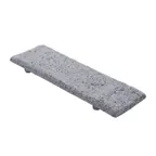image of Get WDR108 Cheforward Wonder Tray, 11 4/5"L x 3 3/4"W, Rectangular, Melamine, Moonstone, Gray