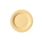 image of GET WP-10-SQ Diamond Harvest™ Plate, 10-1/2" Dia Wide Rim, Yellow Melamine - 1 Dozen
