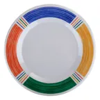image of GET WP-12-BA Diamond Barcelona™ Plate – 12" Round Wide‑Rim Melamine, BPA‑Free, NSF - 1 Dozen