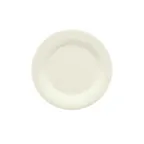 image of GET WP-12-DI Diamond Ivory™ Plate, 12" Round Wide Rim Melamine, Break-Resistant, BPA-Free - 1 Dozen