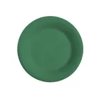image of GET WP-5-FG Diamond Mardi Gras Plate, 5-1/2" Round Wide Rim, Melamine, Rainforest Green - Dozen