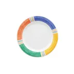 image of GET WP-7-BA Diamond Barcelona™ Plate, 7½" Dia Round Wide Rim Melamine, Designs/Patterns, - 1 Dozen
