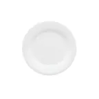 image of GET WP-7-DW - White Melamine Plate 7.5" Wide Rim, Break‑Resistant Dishwasher Safe, BPA‑Free - Dozen
