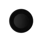 image of GET WP-9-BK - Black Elegance™ 9" Round Wide‑Rim Melamine Plate, Black, Dishwasher Safe - 1 Dozen