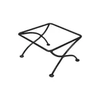 image of GET WS03 Bugambilia Display Stand – 10" x 10" x 6-1/2" Black Wire Square 1-Step Stand