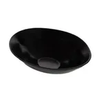 image of GET ZEA401 Cheforward Zeal Bowl, 130 Oz., 16"L x 13"W x 5"H, Oval, Black, Melamine, Dishwasher Safe