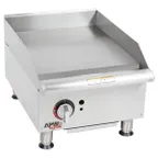 image of APW Wyott GGM-18S 18" Countertop Gas Griddle with Manual Controls, 3/4" Steel Plate, 20.000 BTU