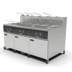 image of Giles EOF-20/24/24 Multiple Battery Electric Fryer w/ (2) 170-Lb. & (1) 115-Lb. Vat, Computer Control