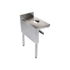 image of Glastender C-DW-15L 15" Underbar Add-On Unit Dry Waste Chute