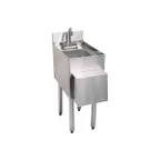 image of Glastender C-HSB-12-D 12" Free Standing Underbar Hand Sink Unit with Soap & Towel Dispenser