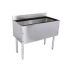 image of Glastender C-IBB-18 18" Underbar Ice Bin w/ 64 lbs. Capacity, 10" Bin Depth, No Cold Plate