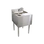 image of Glastender C-MFT-20 20" 1 Compartment Underbar Sink w/ Splash-Mount Faucet, No Drainboards