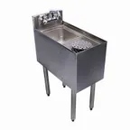 image of Glastender C-MRS-12 12" 1 Compartment Underbar Sink w/ Splash-Mount Faucet, No Drainboards