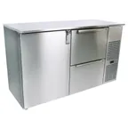 image of Glastender C1FB32 32" 1 Section Back Bar Cooler with Solid Door