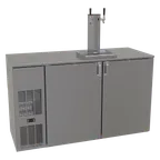 image of Glastender C1FB60-DD 60" Draft Beer Cooler, 20" Door, Stainless Steel Interior, R290 Refrigerant