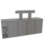 image of Glastender C1FB92-DD 92" Draft Beer Cooler, Bar, 16" Door, Stainless, R290 Refrigerant, 1/4 HP