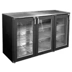 image of Glastender C1RB60 60" 3 Section Back Bar Cooler with Solid Door