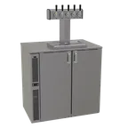 image of Glastender C1SB28-DD 28" Draft Beer Cooler – Reach-In, 20" Door, Keg Rack, R290, 1/8 HP, cETLus