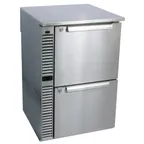 image of Glastender C1SB28 28" 1 Section Back Bar Refrigerator with Solid Door