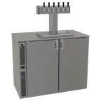 image of Glastender C1SB44-DD 44" Reach-In Bar, 16" Door, Keg Racks, LED, R290, 1/8 HP, NSF-7, ETL Verified