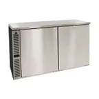 image of Glastender C1SU48 48" 2-Section Undercounter Refrigerator w/ 2 Solid Doors, 11 cu ft