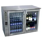 image of Glastender C2SB36 36" 2 Section Back Bar Refrigerator with Solid Door