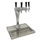 image of Glastender CBT-2-MF Cobra Draft Beer / Wine Dispensing Tower w/ 1 Tower, 2 Faucets, Air-Cooled
