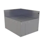image of Glastender CIR-24/30L Underbar Inside Rectangle Corner Drainboard