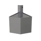 image of Glastender COWA-45 Underbar Outside Wedge Corner Drainboard