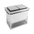 image of Glastender DI-FR36-FL 28" Drop-In Ice Cream Dipping Cabinet, 6 Gallon, Flip Lid