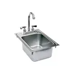 image of Glastender DI-HS12-LF Hand Sink, Drop-In, 12"W X 17"D Oa