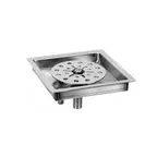 image of Glastender DI-RF7 Drop-In Rinser Faucet Drain Tray, 7"W, 1/2" Tray Flange