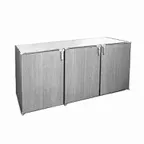 image of Glastender DS72 72" Three Section Back Bar Dry Storage Cabinet