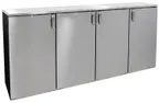 image of Glastender DS80 80" Four Section Back Bar Dry Storage Cabinet