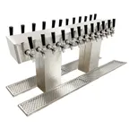 image of Glastender DT-24-MFR Double-Sided Draft Dispensing Tower w/ (2) 6.75" Tower, 24 Faucets